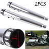 Mrp-hl021003-ch Mrp Megaphone Exhaust Mufflers For Harley Road Street Electra Glide