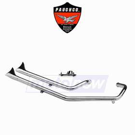 H154 Paughco Mn/h154 Upsweep Fishtail Drag Pipes For 1959-1960 Harley Davidson Xlr - Hk