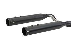 S&s Cycle 550-0688b S&s 4.5 Inch Touring Muffler Black With Tracer End Caps