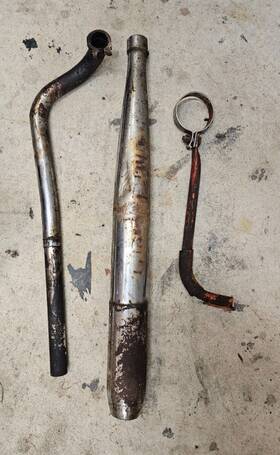 Ab10023 Sachs 1980 Prima Exhaust Pipe Assembly