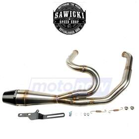 Sawicki Speed Shop Mn/yr3r 2 In 1 Shorty Pipe For Touring Models 2019-2020 Br