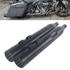 Sharkroad Wuhdmf-409518bb Amazing Loud 4 Inch Slip On Mufflers For Harley Touring 95-16 Street Gldie Upgrading