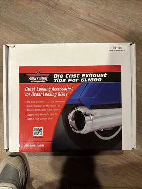 Show Chrome 52-798 Die-cast Exahust Tips - Pair 1812-0202