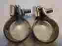 64708-08b Sys Harley Davidson 2009-17 Heritage Softail Oem Front Rear Header Lower Attachment Clamps