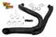 30-0769 Tc-88 V-twin Manufacturing Wyatt Gatling Black 2 Into 1 Exhaust Headers Evo Softail Dyna Fxst Fxdwg