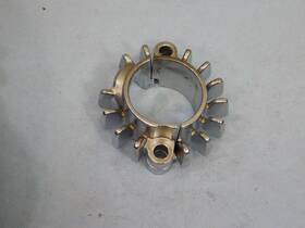 Triumph T2206743 2018 Bonneville T120 Right Side Exhaust Pipe Finned Flange Collars