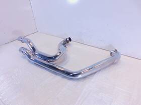 1261323 Victory 2004-2005 Vegas Front Exhaust System Header Pipe With Chrome Shields