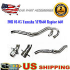 Yfm660 Car-part-accessories For 2001-2005 Yamaha Raptor 660 Atv Powerbomb Exhaust Head Pipe Header