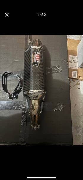 Zb5qe776lj Yoshimura Yosh R-77 Street Slip On Cf Exhaust Pipe Suzuki Gsxr750 11-24