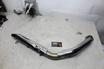 99-06 Harley Touring Oem Right Front Header Pipe W/ Chrome Heat Shields Small. Fixed Price $65.00.