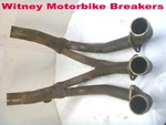 Triumph Exhaust Headers Down Pipes Trophy 900 1995-1998 2201011. Fixed Price $81.23.