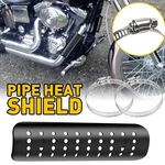 Exhaust Muffler Heat Shield Pipe Cover Protector For Honda Motorcycle Black. Fixed Price $14.99.