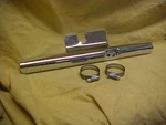 HARLEY,SPORTSTER,82-85,CHROME Exhaust Heat Shield For Oem Pipe With Cross Over. Fixed Price $25.99.