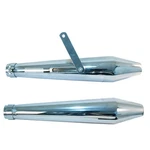 Emgo Cafe Muffler Chrome 80-84032. Fixed Price $132.96.