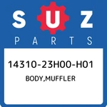 14310-23H00-H01 Suzuki Body,muffler 1431023H00H01, New Genuine Oem Part. Fixed Price $2088.24.