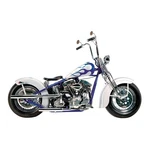 Paughco Shotgun Tapered Exhaust (38'') Chrome, 66-69 Early Shovel (nu). Fixed Price $1681.06.