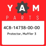 4C8-14738-00-00 Yamaha Protector, Muffler 4C8147380000, New Genuine Oem Part. Fixed Price $111.23.