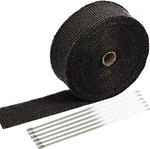 Sunplustrade 2" 50' Black Exhaust Heat Wrap Roll For Motorcycle Fiberglass.... Fixed Price $22.35.