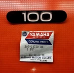 New Genuine Yamaha LT2M 100 Exhaust Emblem. Fixed Price $99.95.