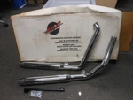 Mac 3/4" Staggered Tapered Tip Dual Slip On Exhaust Mufflers Dyna 064-0421. Fixed Price $228.94.