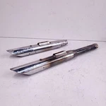 Cycle Shack Slash Mufflers Slip-ons Harley Softail 00-04 Fat Boy Deuce MHD138SS. Fixed Price $99.99.