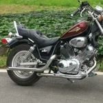 Virago Polish Dual Exhaust Pipes Silencer Set For Yamaha XV1100 XV750. Fixed Price $169.99.