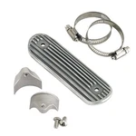 Lowbrow Customs Finned 6" Cast Aluminum Heat Shield Bobber Chopper Sportster. Fixed Price $68.37.