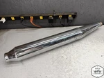 1975 Yamaha XS650 Left Muffler Exhaust Silencer Pipe 3992.ZP. Fixed Price $30.00.
