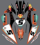 Kit For 2019-2022 Ktm 125-450 All Sx Series Stickers Decal Graphics. Fixed Price $137.00.
