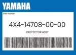 Yamaha Genuine Protector Assy 4X4-14708-00-00. Fixed Price $60.35.