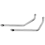 Paughco 1800-1868 730E40 Staggered Dual Slash Cut Drag Pipes. Fixed Price $415.95.