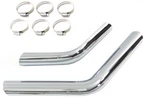 Drag Exhaust Pipe Heat Shield Set Chrome For Harley-davidson. Fixed Price $71.99.