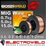 .7KG Bossweld ER70S-6 Mild Steel Mig Welding Wire .6 .8MM .9MM Gas Shield Spool. Fixed Price $104.15.