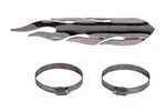 Chrome Flame Exhaust Heat Shield For Harley Chopper Softail Bobber Fxr 95312. Fixed Price $32.15.