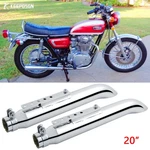 For Yamaha XS-2 XS650 Slip-on Exhaust Muffler Pipe Slash Cut Chrome 2" 20". Fixed Price $109.23.