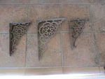 Vintage 3 Cast Iron -shelf Bracket- Ornate Design Antique All Different. Fixed Price $37.40.