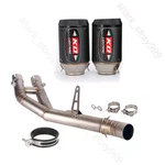 For Yamaha Yzf R1 2015-2023 MT-10 Mid Exhaust Link Pipe 60MM Muffler Tips System. Fixed Price $181.60.