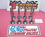 8 Del West Titanium 5/16" Exhaust Valves 4.965"-1.550"-.225" Tip, Bead. Fixed Price $250.00.