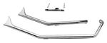 Paughco Upsweep Fishtail Pipes Motorcycle Street Bike 716B2F 1800-0946. Fixed Price $989.06.