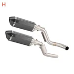 Exhaust Pipe With Muffler Link For Honda VTR1000F Firestorm/superhawk 97-06. Fixed Price $203.85.