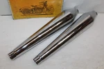 Dixie Harley XR1000 Ironhead Sportster Chrome Exhaust Muffler Pipes 1983-84 Nos. Fixed Price $70.00.