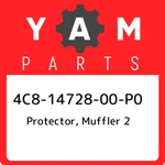 4C8-14728-00-P0 Yamaha Protector, Muffler 4C81472800P0, New Genuine Oem Part. Fixed Price $96.17.