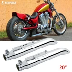 2X Stainless Steel Slip-on Exhaust Muffler Pipe For Suzuki VS1400 VS800 Intruder. Fixed Price $109.18.