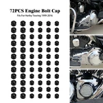 72X Black Engine Bolt Caps Covers Set Fit For Harley Touring Glide Softail 99-16. Fixed Price $15.99.