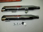Cycle Shack Slip Slash Cut Mufflers Harley Davidson Softail Flstd Fxstd 00-06. Fixed Price $175.00.