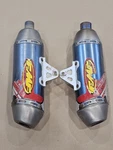 2008 Honda CRF250R Fmf Factory 4.1 Titanium Dual Exhaust Mufflers. Fixed Price $399.00.