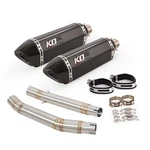 For Suzuki Hayabusa GSX1300R 2008-2020 Exhaust Middle Pipe Link Dual Muffler Tip. Fixed Price $221.89.