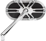 Arlen Ness Caged Series Mirrors Left Chrome Deep Cut 13-165. Fixed Price $119.95.