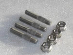 4X M8 Stainless Exhaust Studs Flange Nuts Yamaha Virago XV535 V-star XVS650 XV19. Fixed Price $12.39.