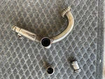 72-77 Suzuki GT550 Center Chrome Lower Polished Muffler Exhaust Silencer Pipe. Fixed Price $40.00.